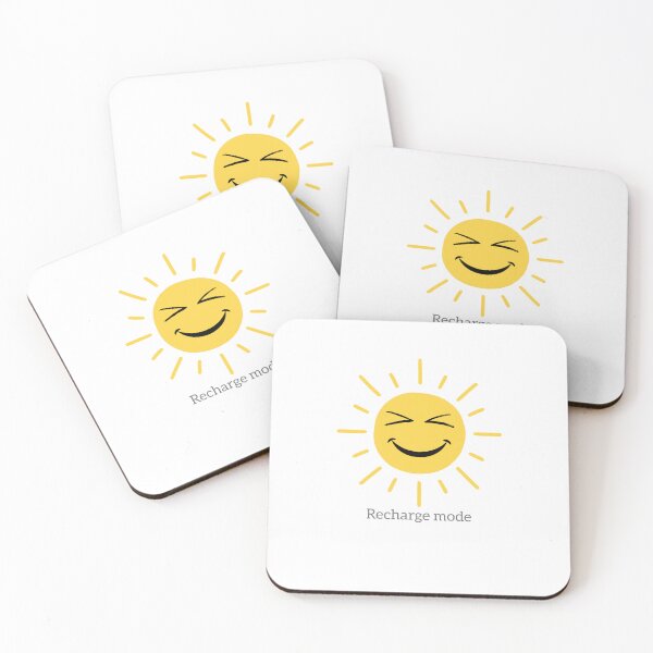 Item preview, Recharge Mode – Smiling Sun Self-Care Design designed and sold by Geafixy.