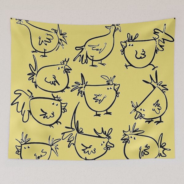 Item preview, Cartoon Chicken Pattern  designed and sold by iduzarts.