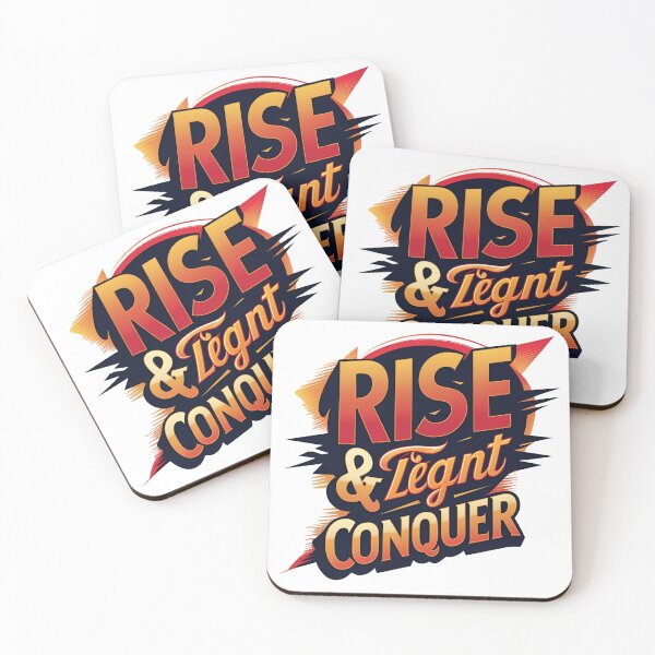 Item preview, Rise & Conquer – Motivational Quote for Success & Overcoming Challenges designed and sold by Gozlin.Arts.