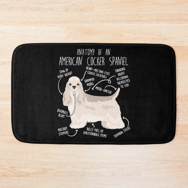 Item preview, Silver American Cocker Spaniel Dog Anatomy designed and sold by Clara Hollins.