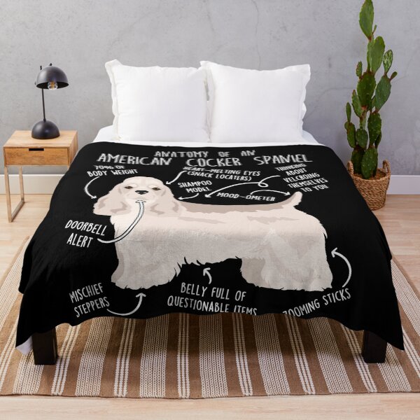 Item preview, Silver American Cocker Spaniel Dog Anatomy designed and sold by Clara Hollins.
