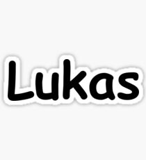 Font Name Lukas Sticker