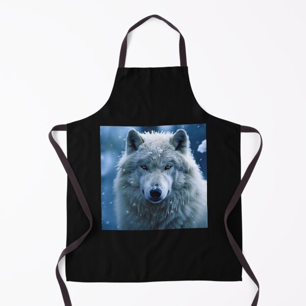 Item preview, Wolf With Blue Eyes In Arctic Snowstorm Art designed and sold by DEC02.