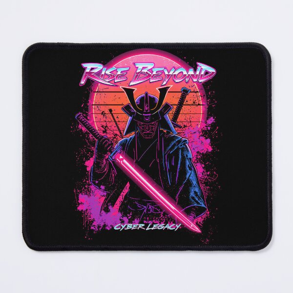Item preview, Rise Beyond Cyberpunk Samurai Warrior Synthwave Retro Neon Cyber Legacy Aesthetic Vaporwave designed and sold by CreativeVisionsHub.