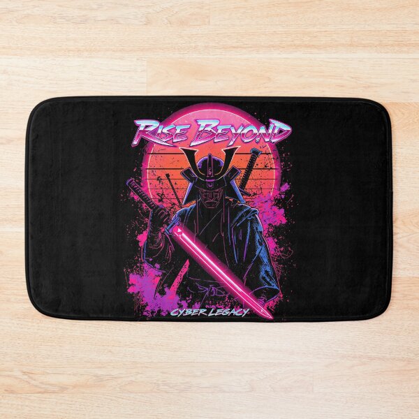 Item preview, Rise Beyond Cyberpunk Samurai Warrior Synthwave Retro Neon Cyber Legacy Aesthetic Vaporwave designed and sold by CreativeVisionsHub.