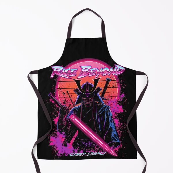Item preview, Rise Beyond Cyberpunk Samurai Warrior Synthwave Retro Neon Cyber Legacy Aesthetic Vaporwave designed and sold by CreativeVisionsHub.