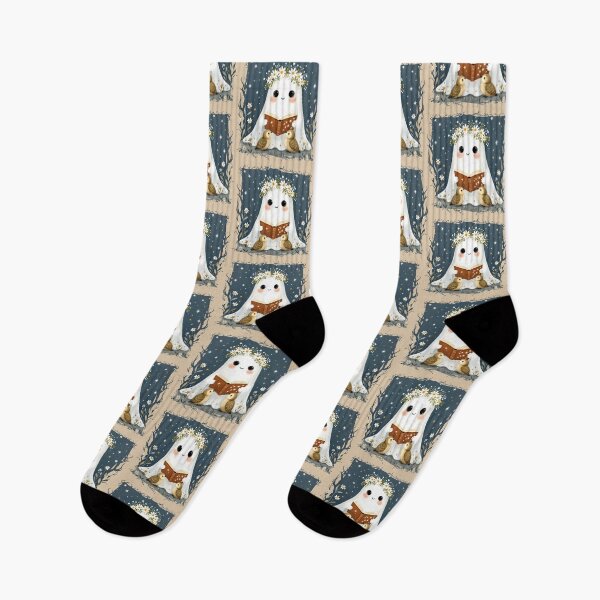 Item preview, Storytime Ghost with Chicks – Starry Night Reading designed and sold by MvuuStudio.
