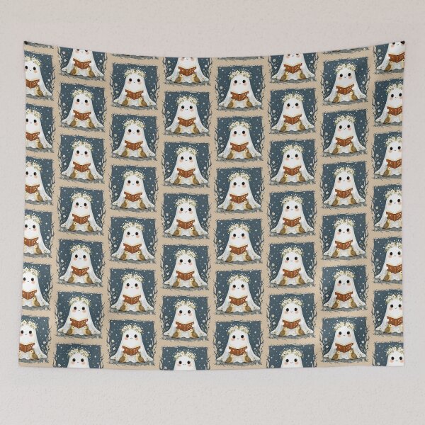 Item preview, Storytime Ghost with Chicks – Starry Night Reading designed and sold by MvuuStudio.