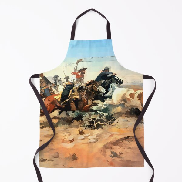 Item preview, Charles Marion Russell - Cowboys Roping a Steer designed and sold by Jon-Baran.