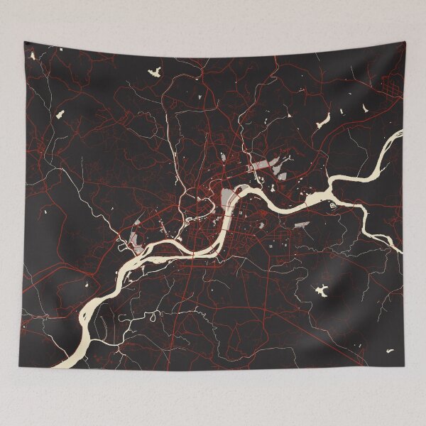 Item preview, Pyongyang City Map of North Korea - Vector designed and sold by deMAP.