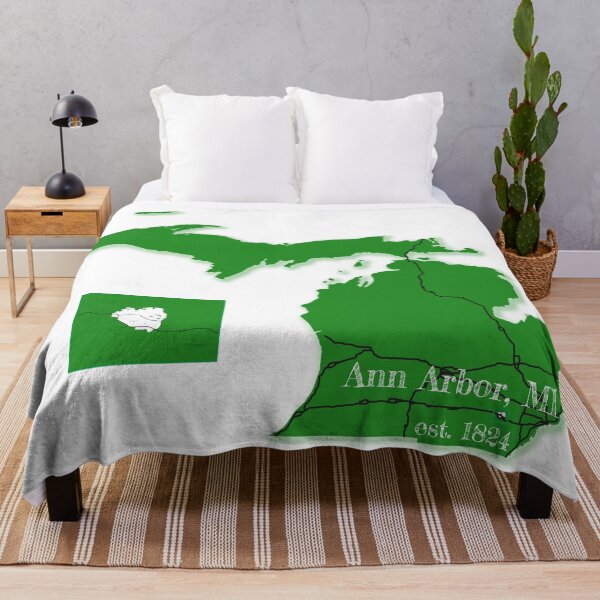Item preview, Ann Arbor, MI [Green] designed and sold by PhilbonianDezin.