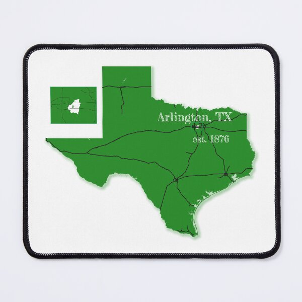 Item preview, Arlington, TX [Green] designed and sold by PhilbonianDezin.