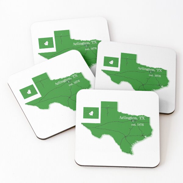 Item preview, Arlington, TX [Green] designed and sold by PhilbonianDezin.