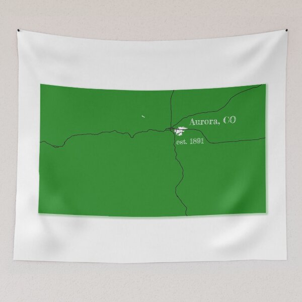 Item preview, Aurora, CO [Green] designed and sold by PhilbonianDezin.