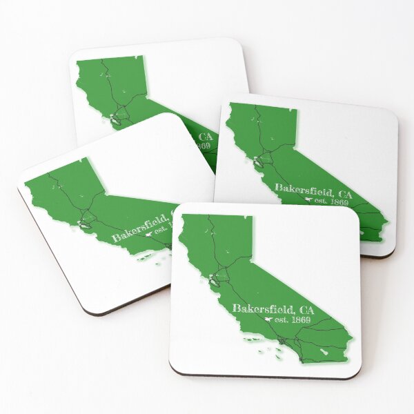 Item preview, Bakersfield, CA [Green] designed and sold by PhilbonianDezin.