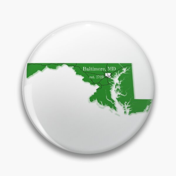 Item preview, Baltimore, MD [Green] designed and sold by PhilbonianDezin.