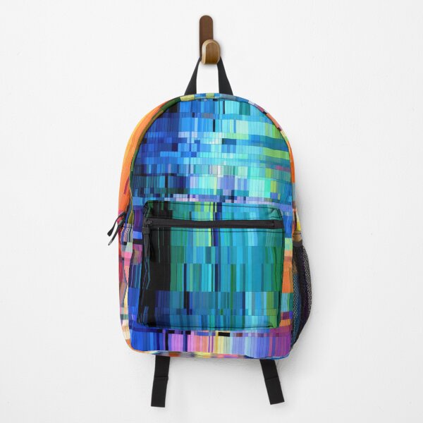 Item preview, Vibrant Abstract Geometric Rainbow Glitch Art designed and sold by bAIryBarn.