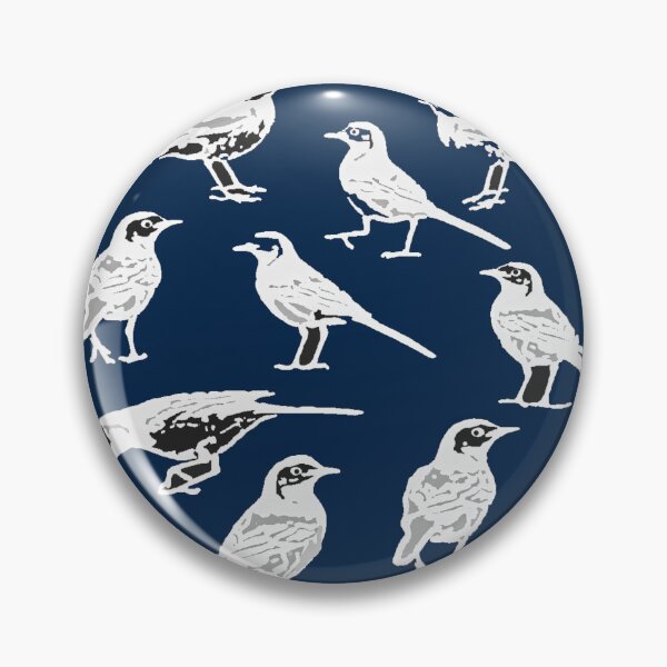 Item preview, Wagtails blue designed and sold by Marju Rose.