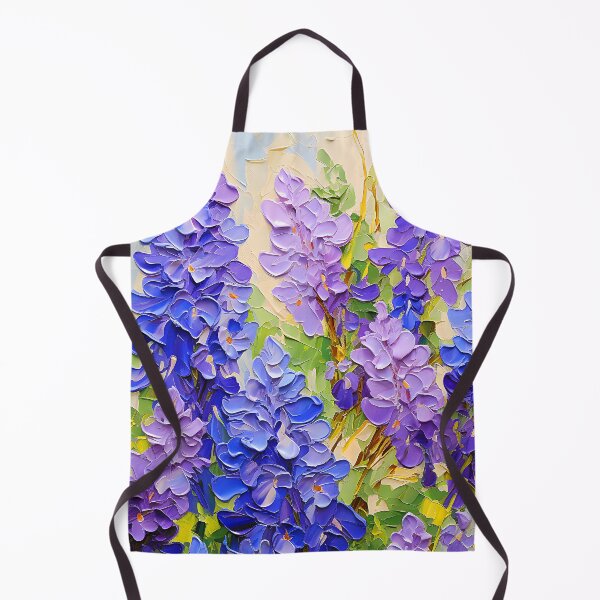 Item preview, Blue, Lilac And Aqua Flowers Impasto-Style Abstract designed and sold by DEC02.