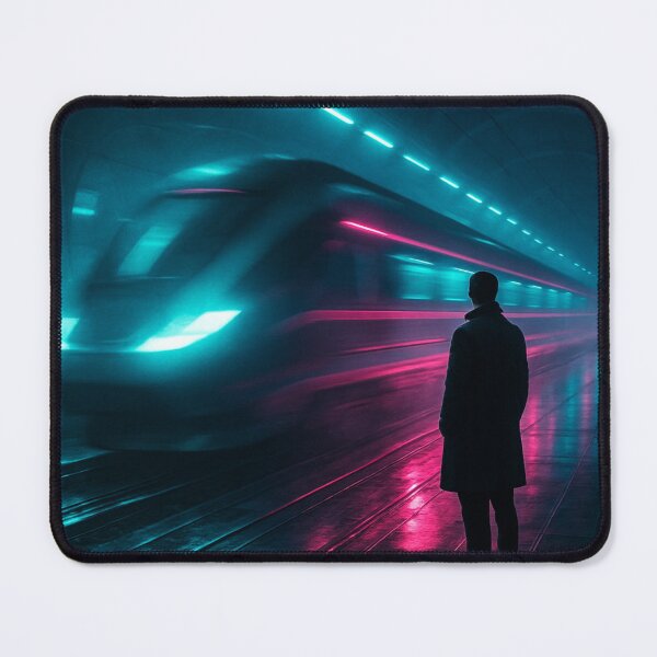 Item preview, Neon Train Through the Future designed and sold by Neon Horizons.