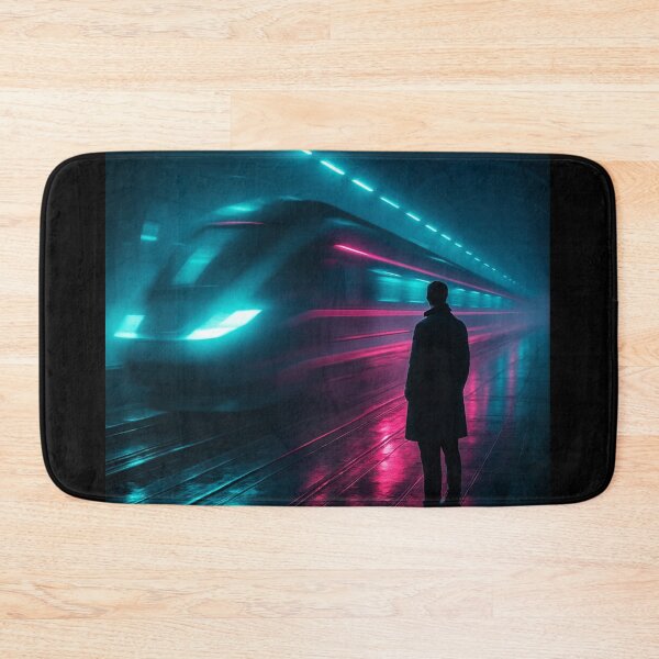 Item preview, Neon Train Through the Future designed and sold by Neon Horizons.