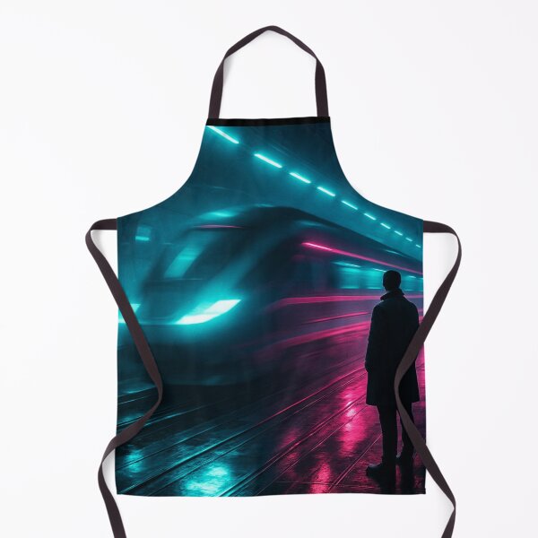Item preview, Neon Train Through the Future designed and sold by Neon Horizons.