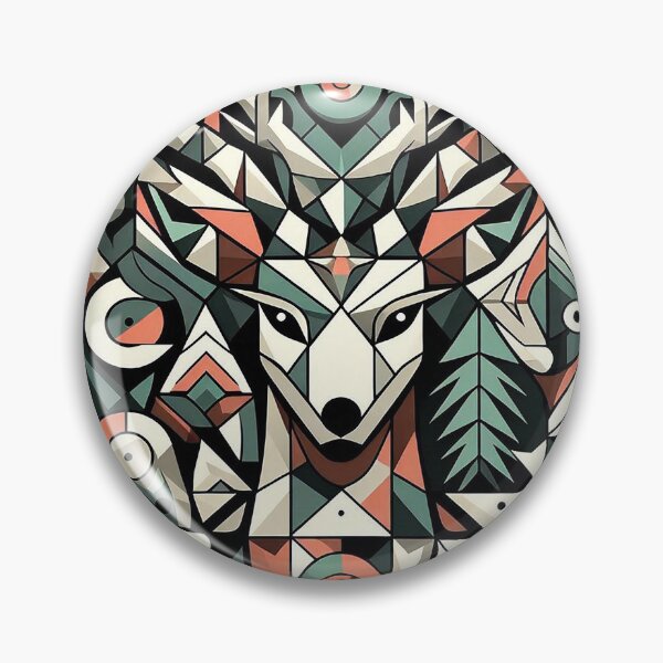 Item preview, Deer head in geometric shapes designed and sold by nikkolaus.