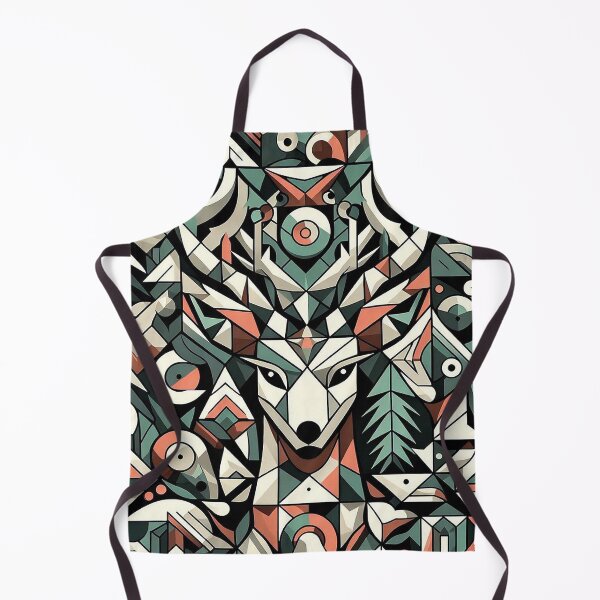 Item preview, Deer head in geometric shapes designed and sold by nikkolaus.