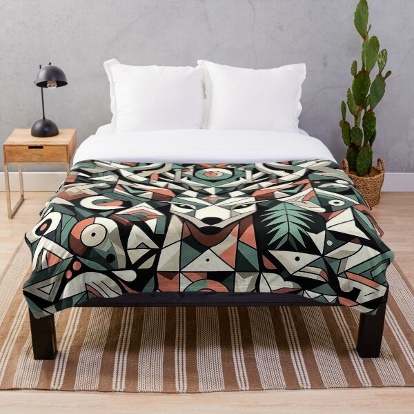 Item preview, Deer head in geometric shapes designed and sold by nikkolaus.