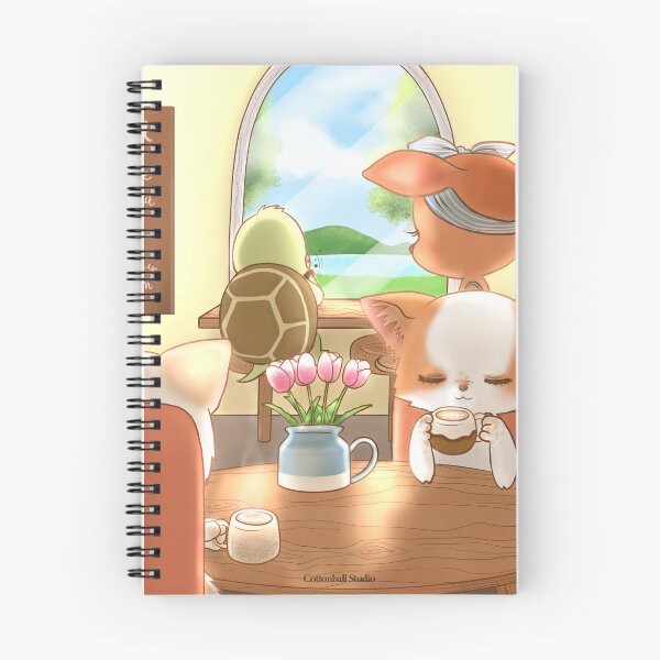 Item preview, Cafe time with Friends cute kawaii animal world with Mochi and his friends designed and sold by Amy Caves.