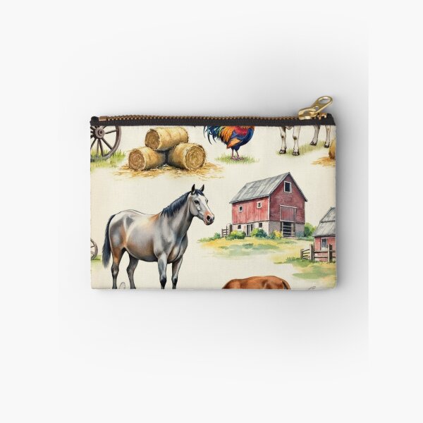 Item preview, Vintage Farm Life Watercolor Pattern designed and sold by rustyroofco.
