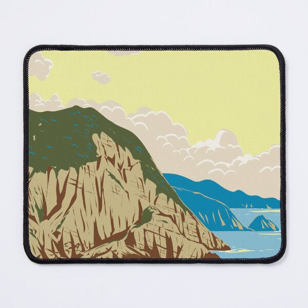 Item preview, Osezaki Cliff in Saikai National Park Kyushu Japan WPA Poster Art designed and sold by patrimonio.
