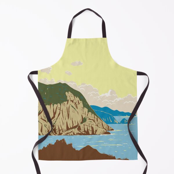 Item preview, Osezaki Cliff in Saikai National Park Kyushu Japan WPA Poster Art designed and sold by patrimonio.