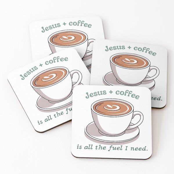 Item preview, Jesus and coffee is all the fuel I need.- Christian design designed and sold by Rosa-Alma.