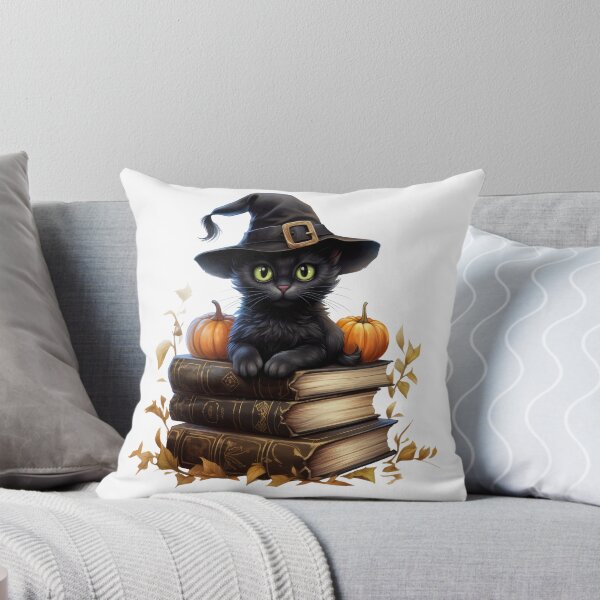 Item preview, Halloween Black Cat Witch with Books designed and sold by Eclectic Monkey.