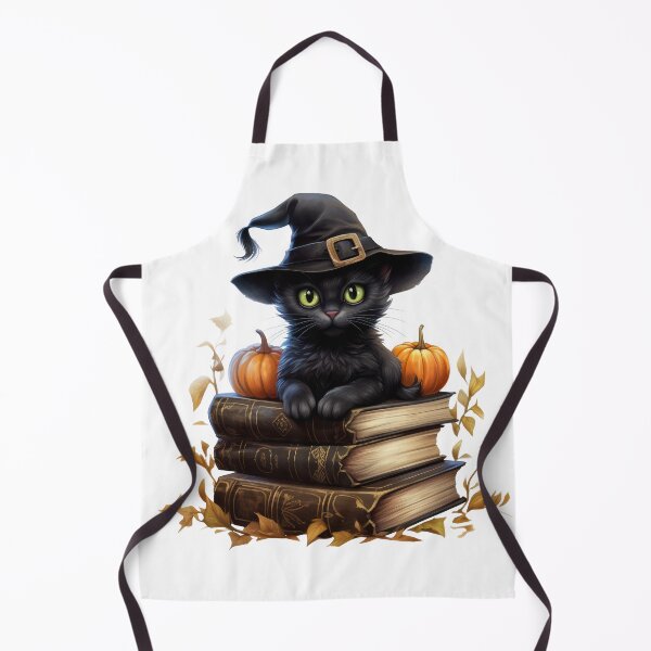 Item preview, Halloween Black Cat Witch with Books designed and sold by Eclectic Monkey.