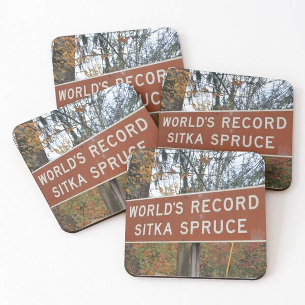 Item preview, World Record Sitka Spruce Sign designed and sold by 2TrippyPeas.