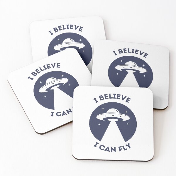 Item preview, I Believe I Can Fly, Cosmic UFO Design designed and sold by CosmicCutouts.