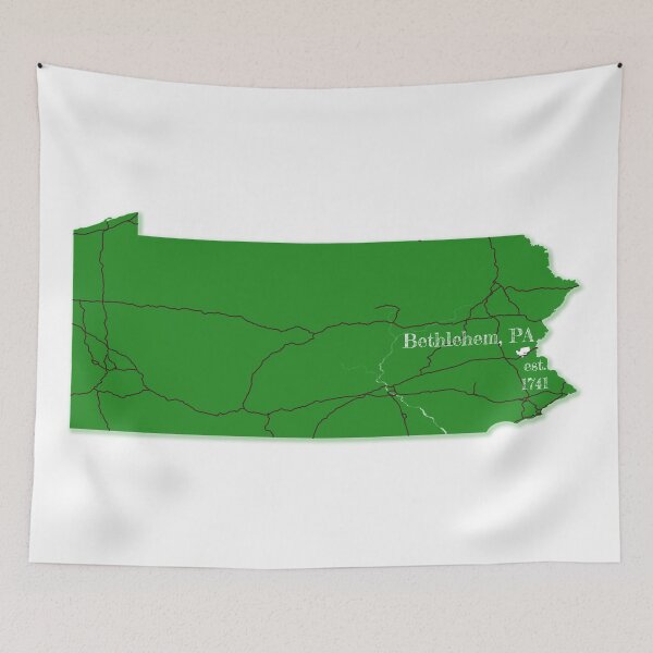 Item preview, Bethlehem, PA [Green] designed and sold by PhilbonianDezin.