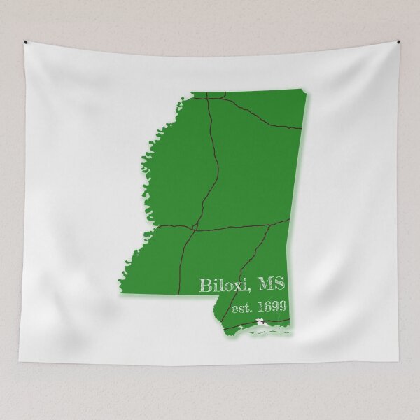 Item preview, Biloxi, MS [Green] designed and sold by PhilbonianDezin.
