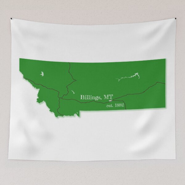Item preview, Billings, MT [Green] designed and sold by PhilbonianDezin.