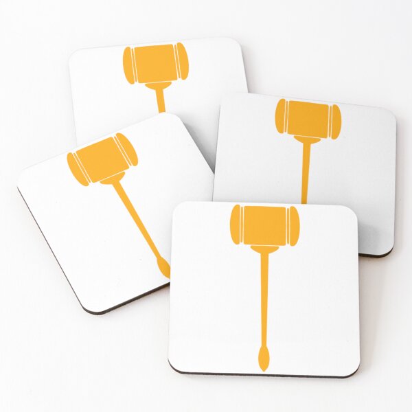 Item preview, Orange Judge Gavel- Law Art designed and sold by MagicMe-JD.