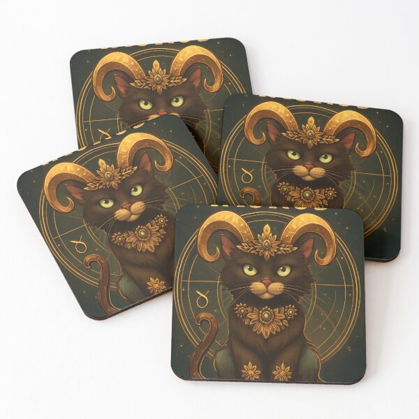 Item preview, Taurus Zodiac Cat – Astrology Horoscope Design designed and sold by Luis Betancourt illustrations.