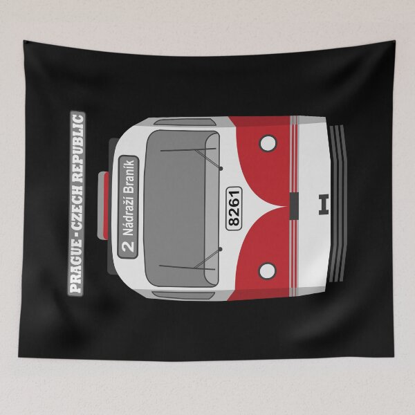 Item preview, Prague Vintage Tram - Tatra T3 (on black) designed and sold by Groenendijk.