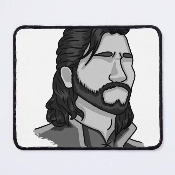 Item preview, Gale Dekarios - Headshot - Baldurs Gate - Variation 4 - Greyscale no wiriting designed and sold by LanibugsArt.