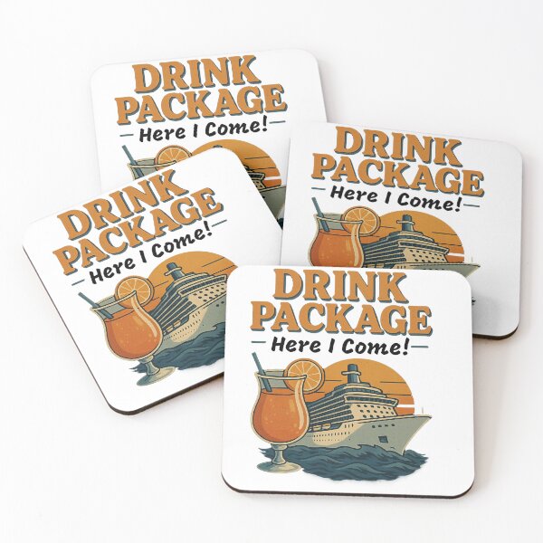 Item preview, Drink Package, Here I Come – Funny Cruise Vacation T-Shirt designed and sold by Taberland.