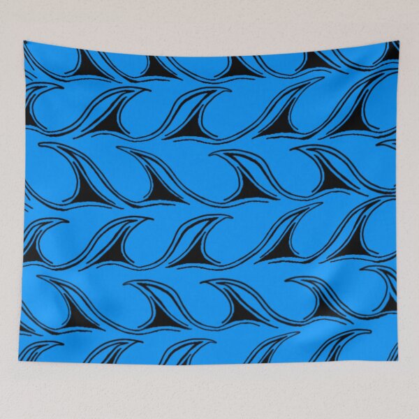 Item preview, Black Wave pattern.  designed and sold by Vaga-Blank.