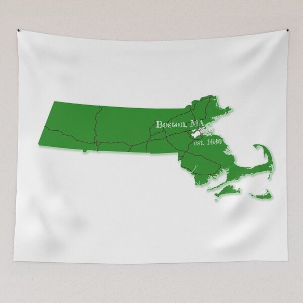 Item preview, Boston, MA [Green] designed and sold by PhilbonianDezin.