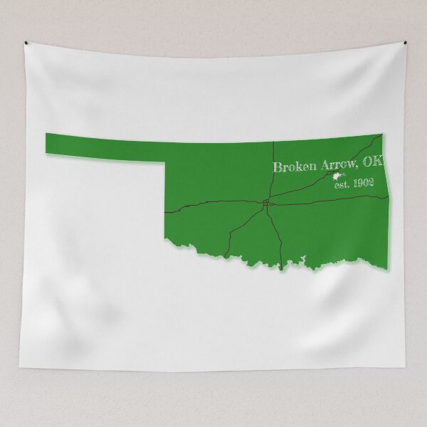 Item preview, Broken Arrow, OK [Green] designed and sold by PhilbonianDezin.