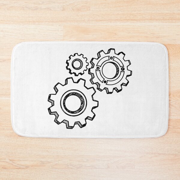 Item preview, Hand Drawn Mechanical Gear Wheels Illustration designed and sold by AFernandesDSG.